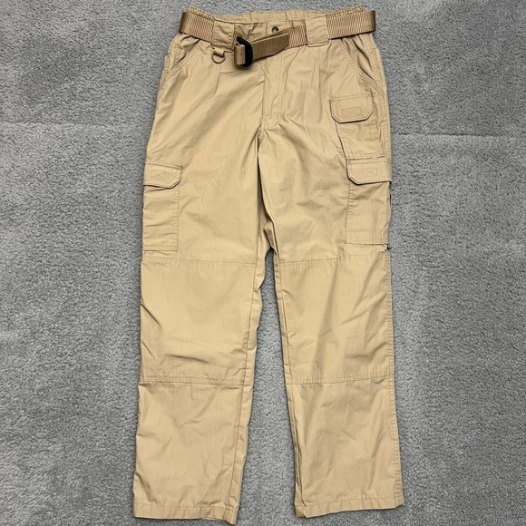 Propper Tactical Pants Mens 34x32 Cargo Pocket‎ Belted Utility Work Hiking Khaki - Picture 1 of 10